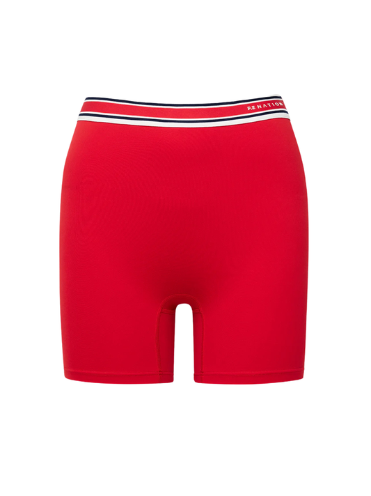 P.E Nation Avant 5 in" Bike Short in College Red