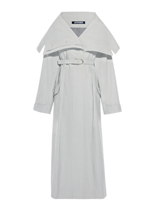 Jacquemus Le Trench Caruso in Light Grey