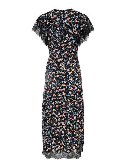Ulla Johnson Renee Cape Sleeve Dress in Nocturne