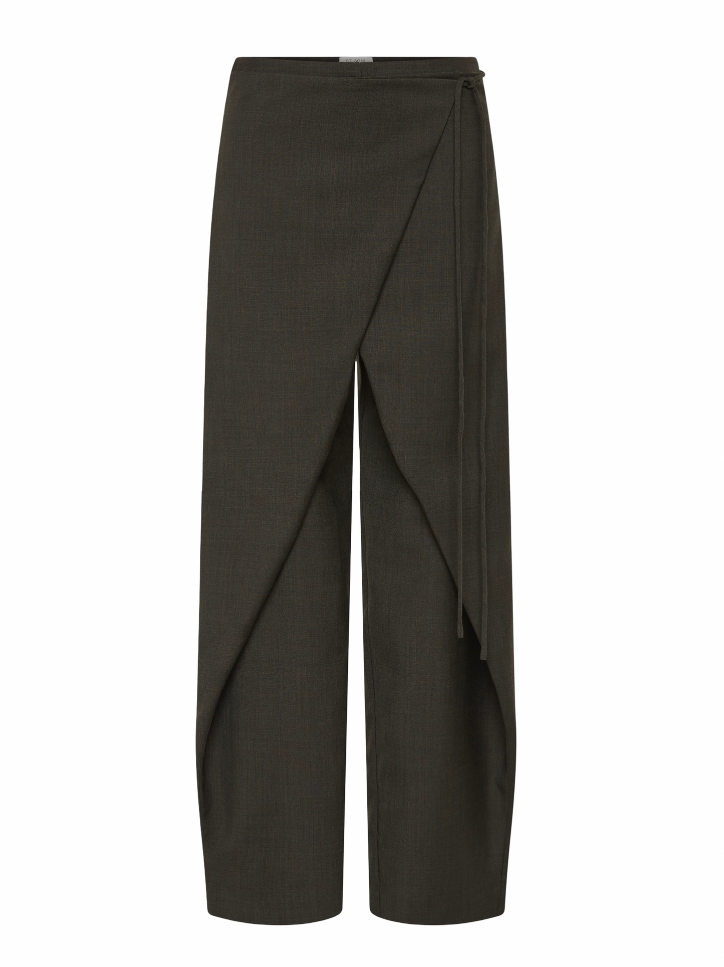 St. Agni Wrap Rouleau Pants in Umber