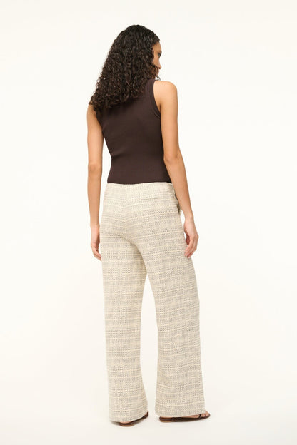 Staud Lilia Pant in Ivory Multi