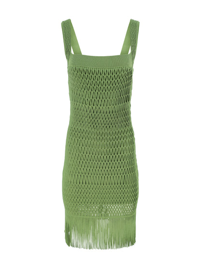 Simkhai Lyria Mini Dress in Kiwi