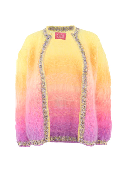 Rose Carmine Little Jacket in Jaune Lilas