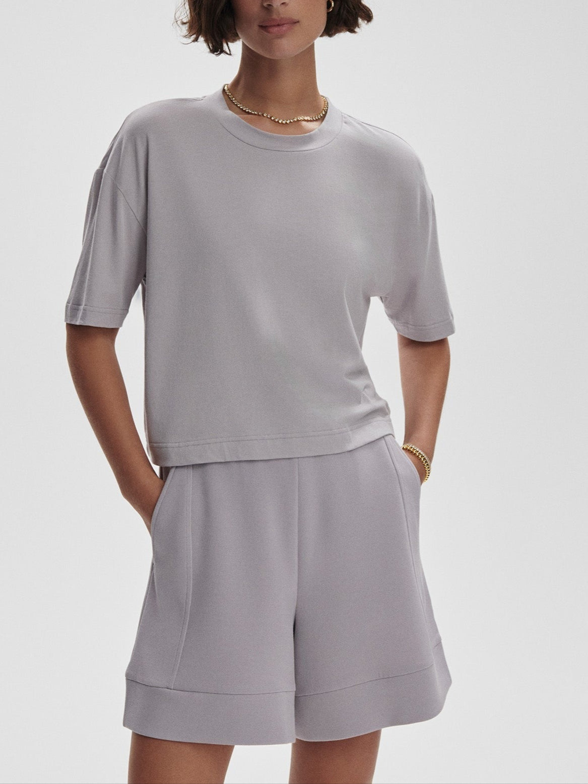 Varley Venice Easy Tee in Raindrops