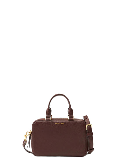Veronica Beard Boxy Top-Handle Bag in Dark Raisin