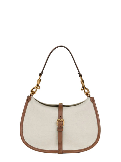Etro Crossbody Medium Canvas Pony Bag in Bruciato
