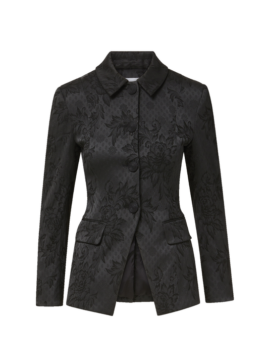 Veronica Beard Long Sleeve Bodie Jacket in Black