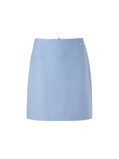 Marc Cain Wool Mini Skirt in Squill