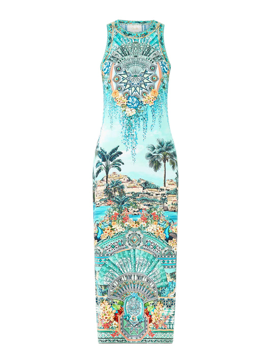 Camilla Jersey Tank Dress in Balearic Bebé