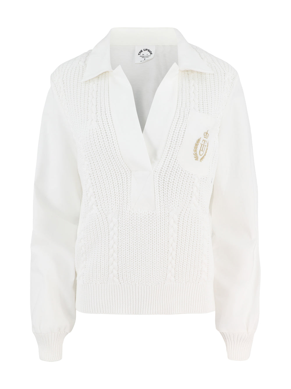 The Upside Baccarat Violette Sweater in White