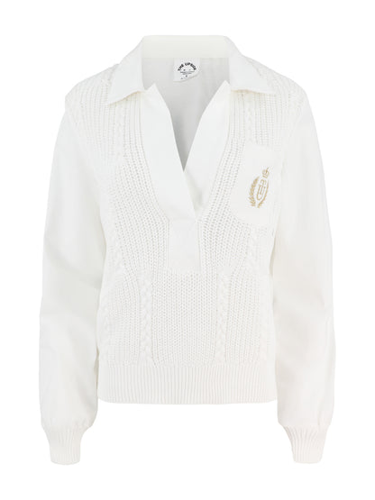 The Upside Baccarat Violette Sweater in White