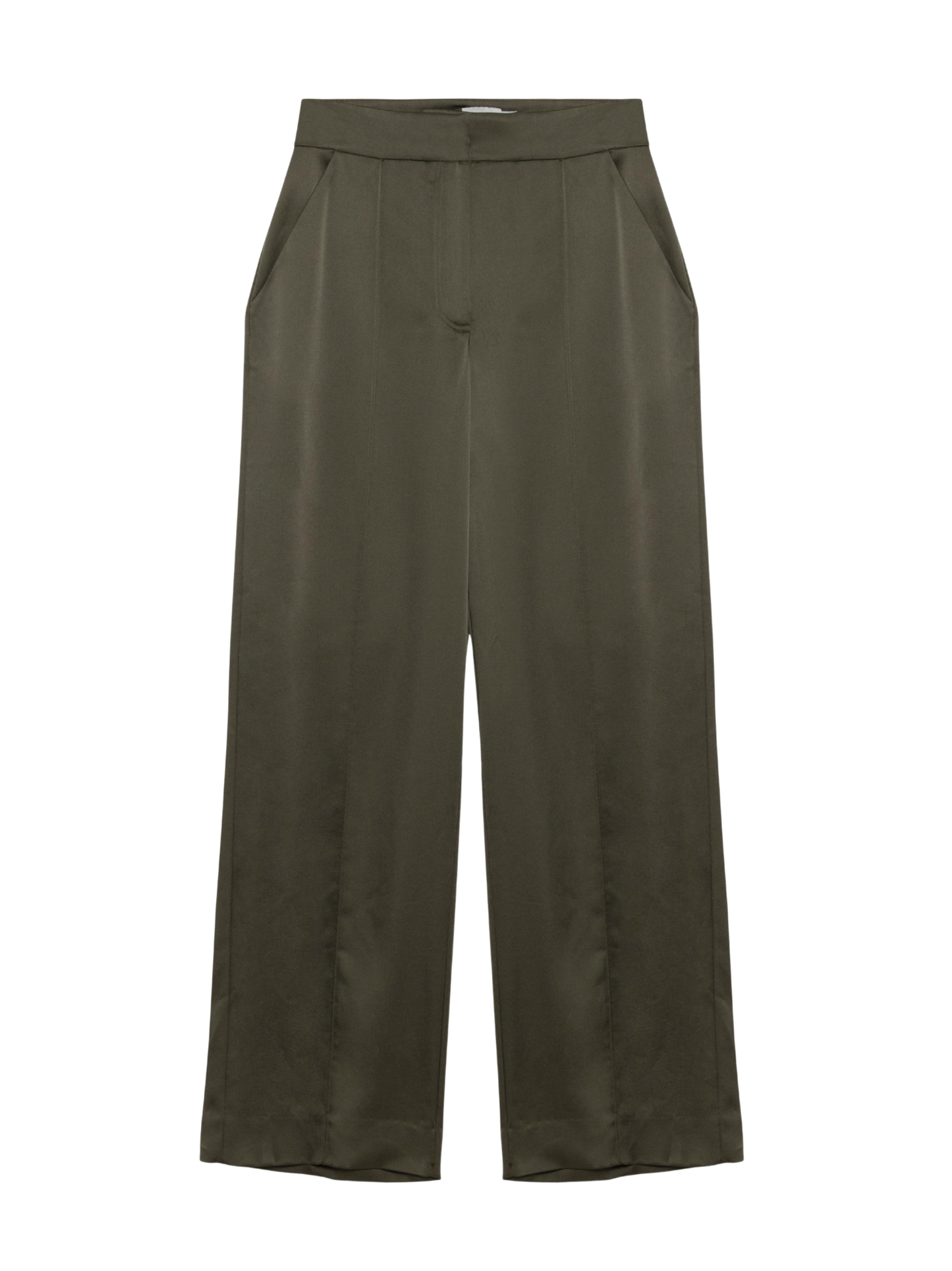 Simkhai Kyra Wide Leg Satin Pant in Sea Turtle