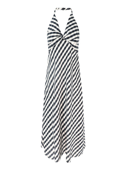 A.L.C. Diane Dress in Black/Tan