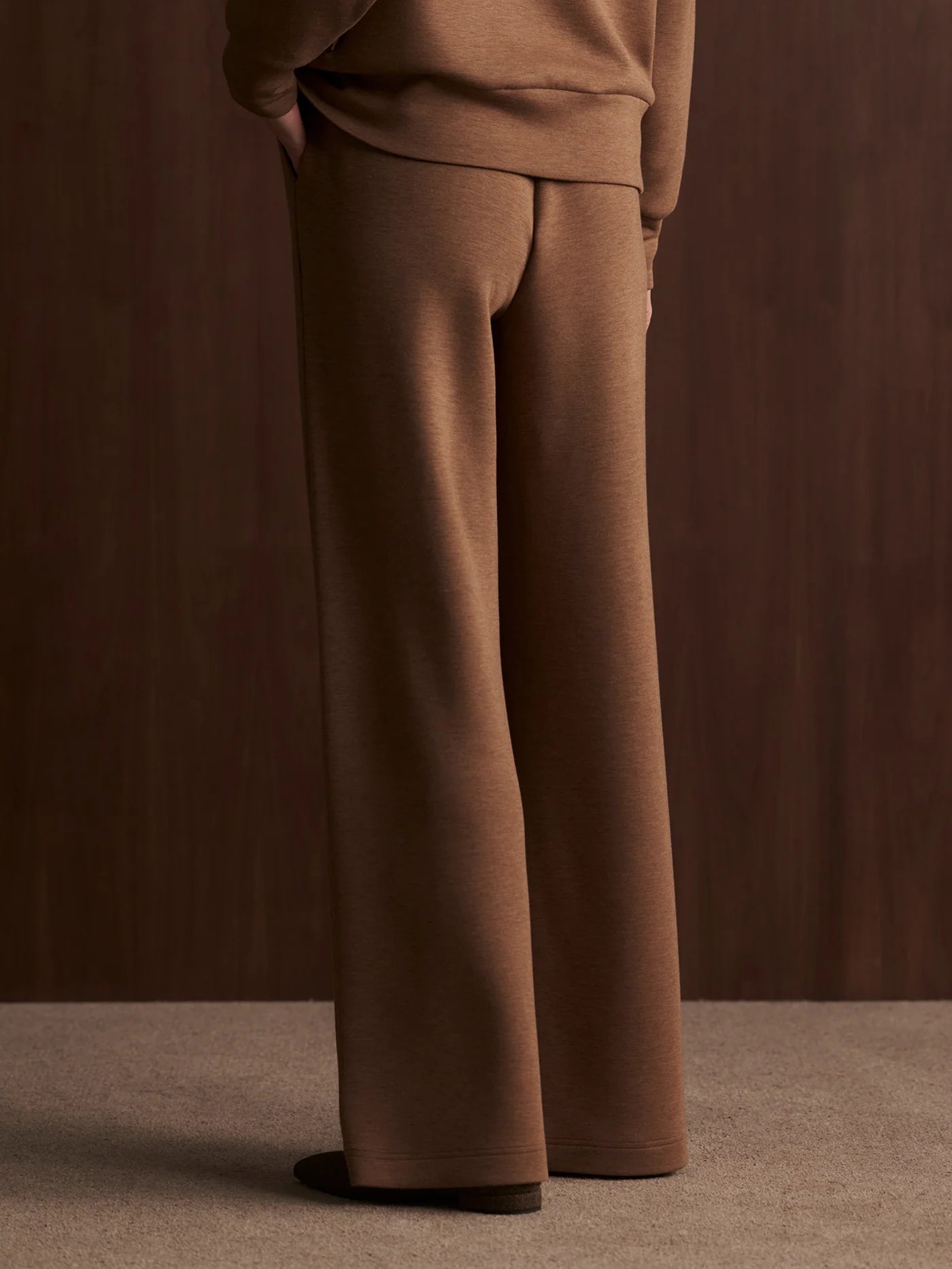 Varley Extra Wide Leg Pant 32 in Golden Bronze Marl
