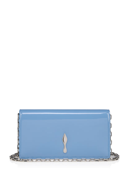 Christian Louboutin Bettina Clutch Patent in Ceruleo/Silver | In-Store Only