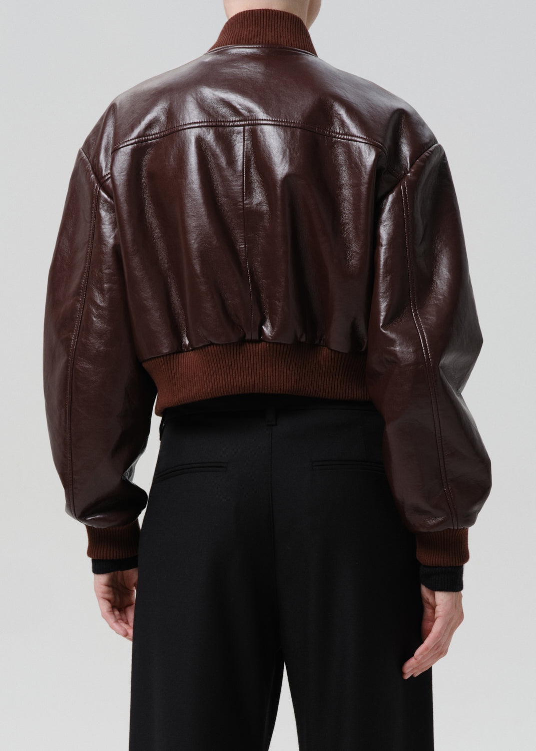 Citizens of Humanity Camille Moto Jacket in Burgundy