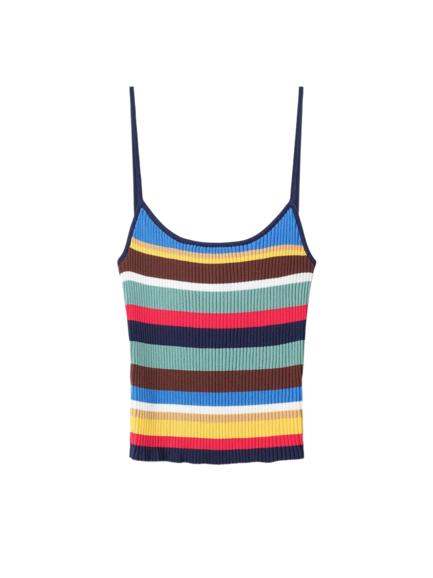 Staud Soleil Tank in Market Stripe