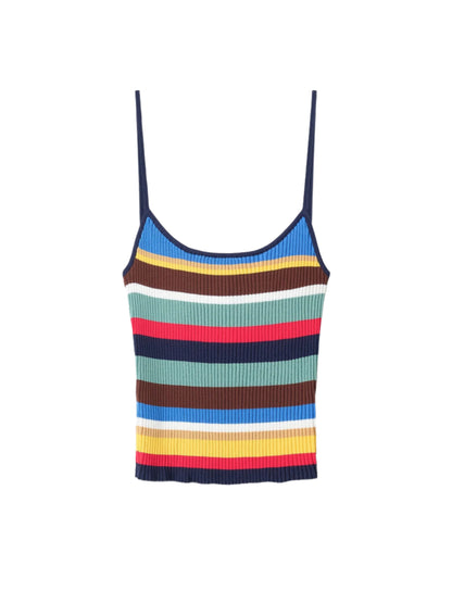 Staud Soleil Tank in Market Stripe