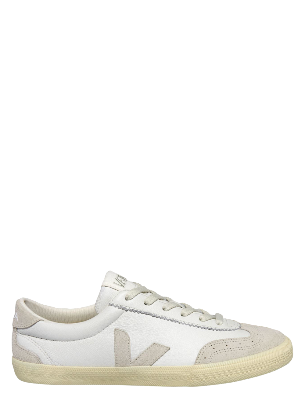 Veja Volley Leather in White/Natural