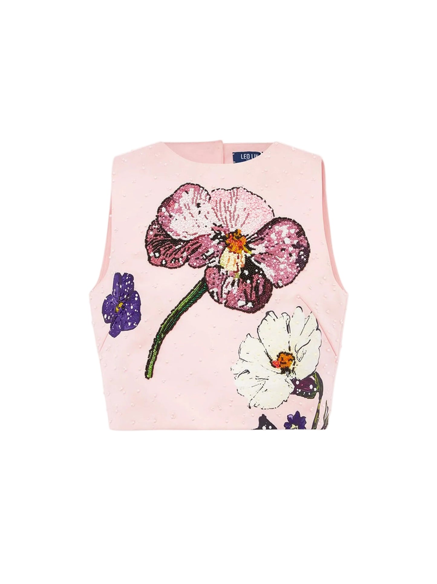 Leo Lin Iris Embellished Top in Windbloom