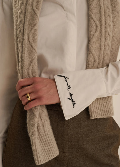 Favorite Daughter Classic Poplin Shirt in White