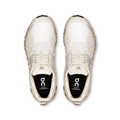 On Running Women's Cloud 6 Waterproof Sneaker in Pearl/Cream