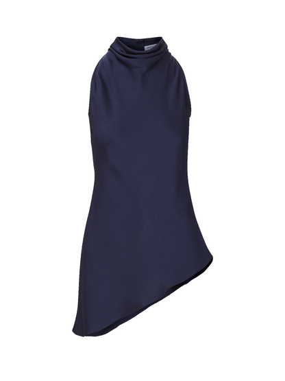 Veronica Beard Radford Asymmetrical Top in Navy