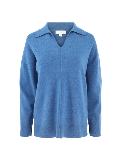 Kinross Cashmere Split-Neck Polo (More Colors)