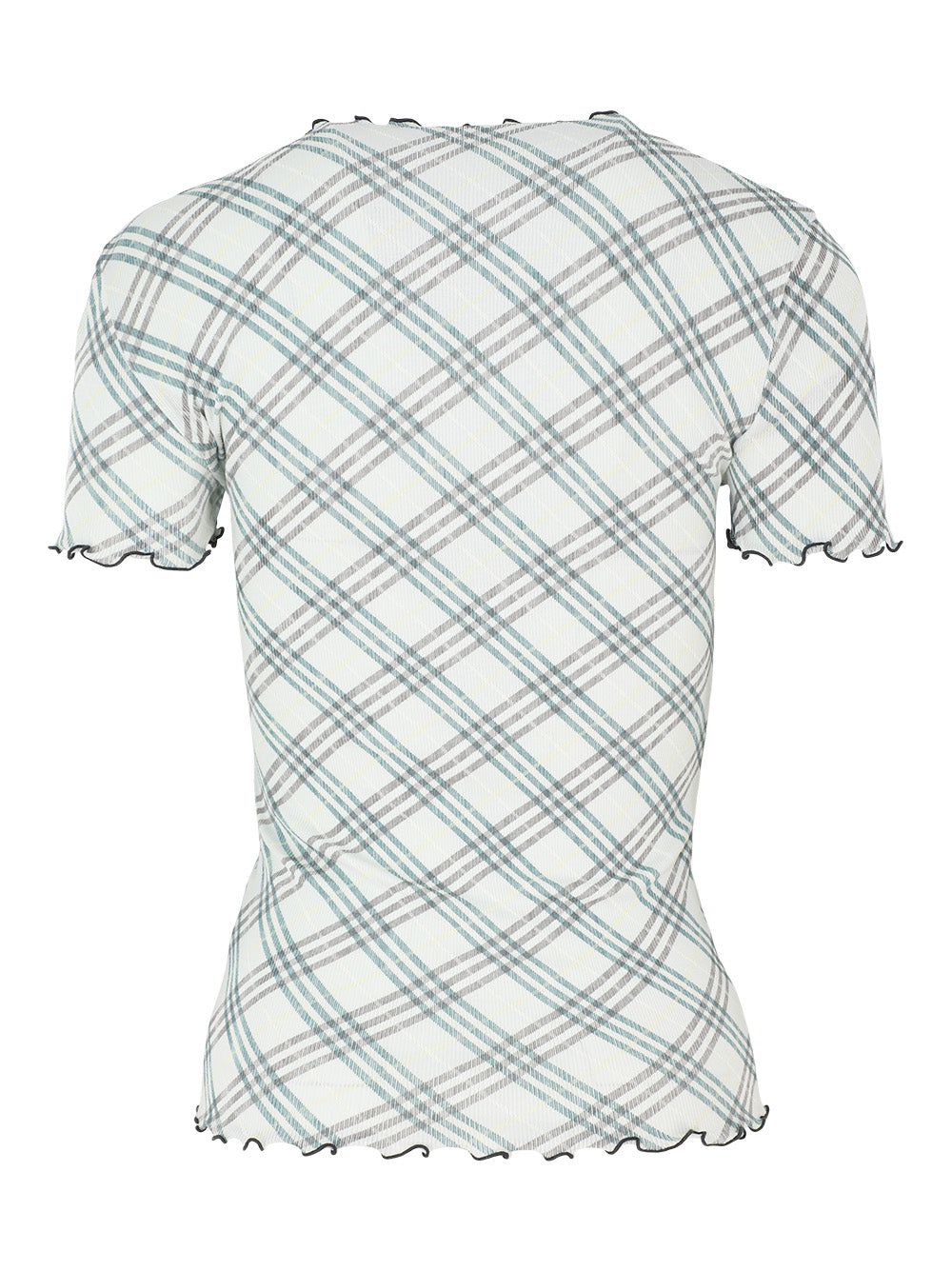 Burberry Check Stretch Cotton T-Shirt in Breeze IP Check