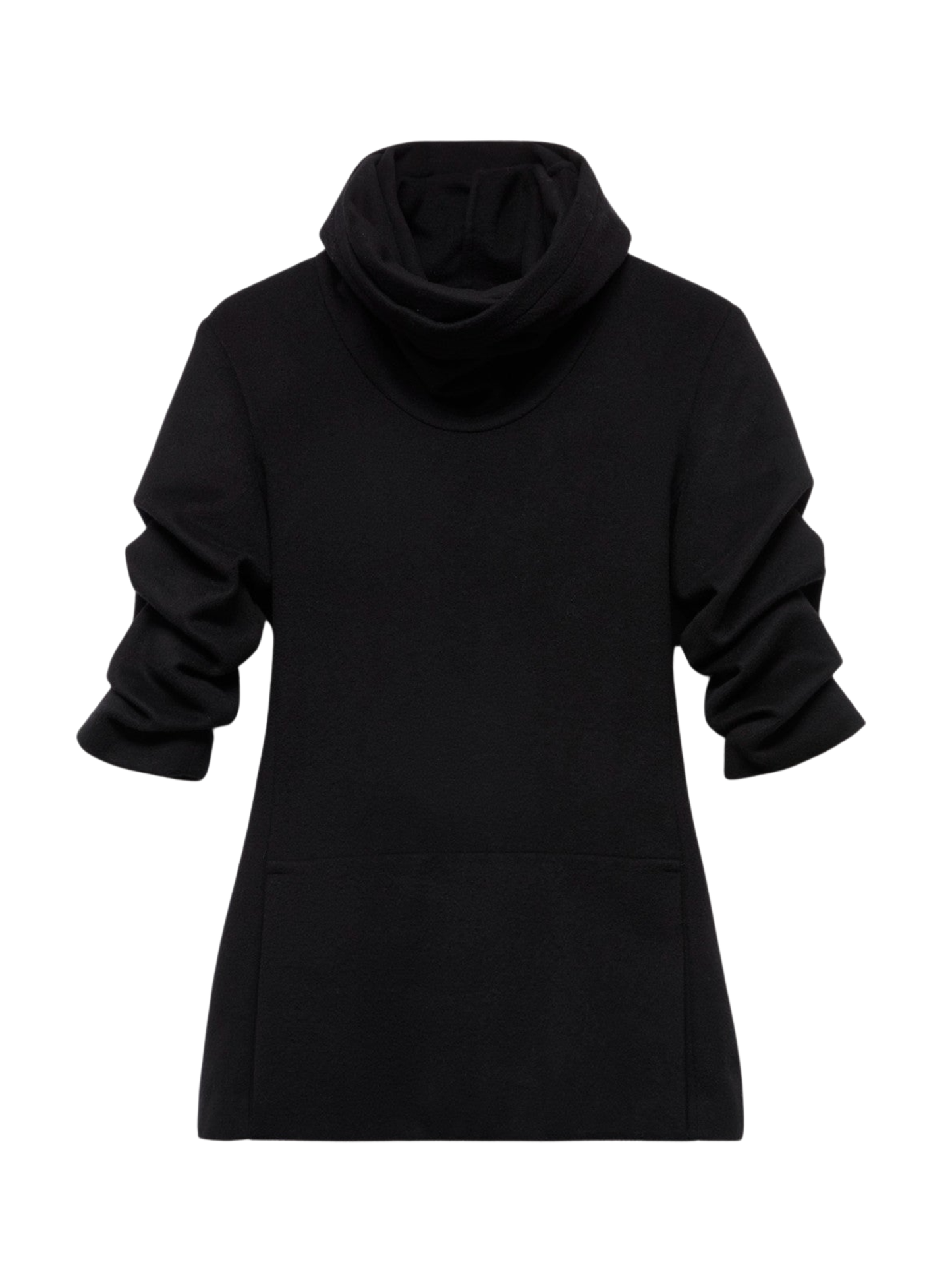 Runway- Ruched High Nk Dress