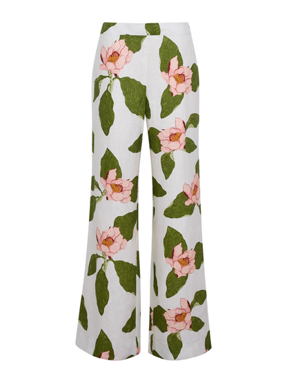 Cara Cara Sunflower Pant in Lotus Ivory