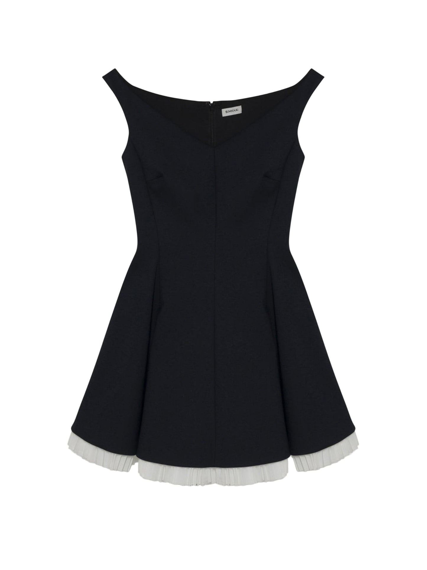 Simkhai Dorothie Off-Shoulder Mini Dress in Black Multi