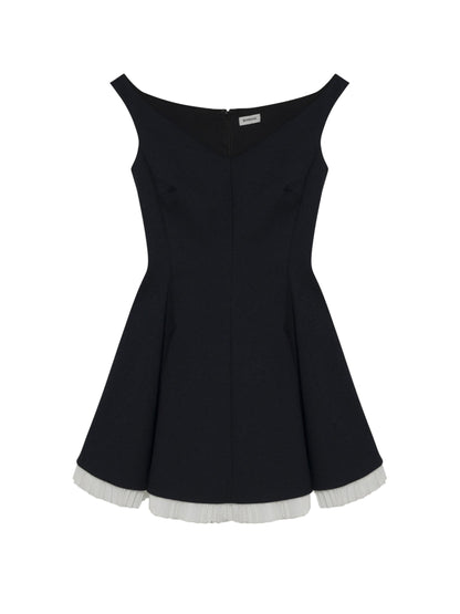 Simkhai Dorothie Off-Shoulder Mini Dress in Black Multi