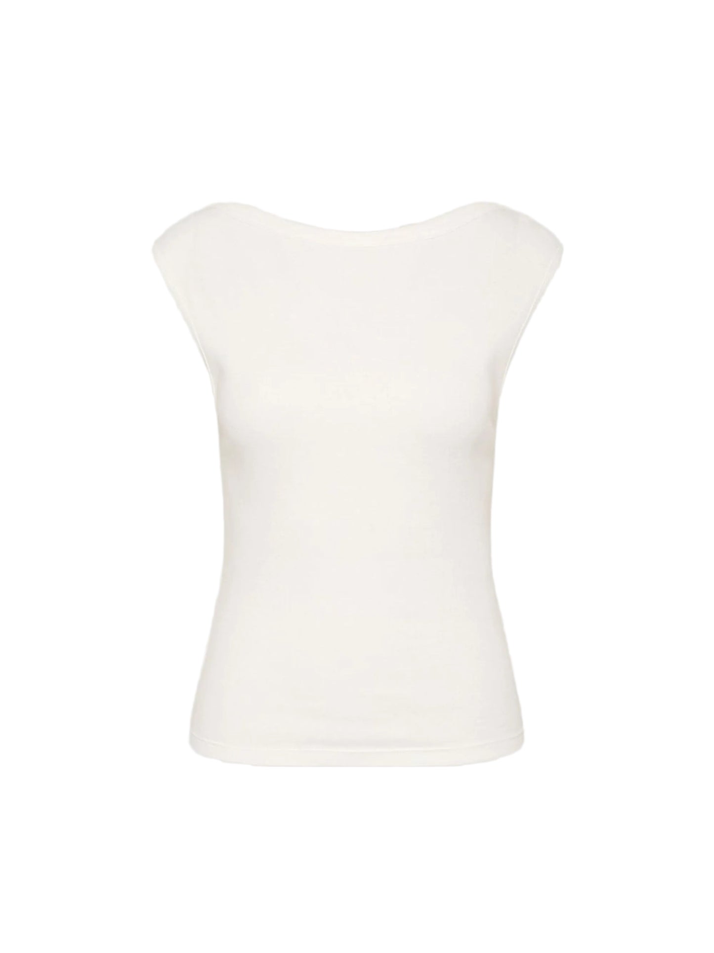 St. Agni Organic Cotton Ballerina Top in White