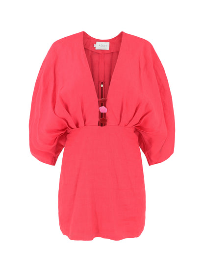 Azulu Abella Dress in Raspberry