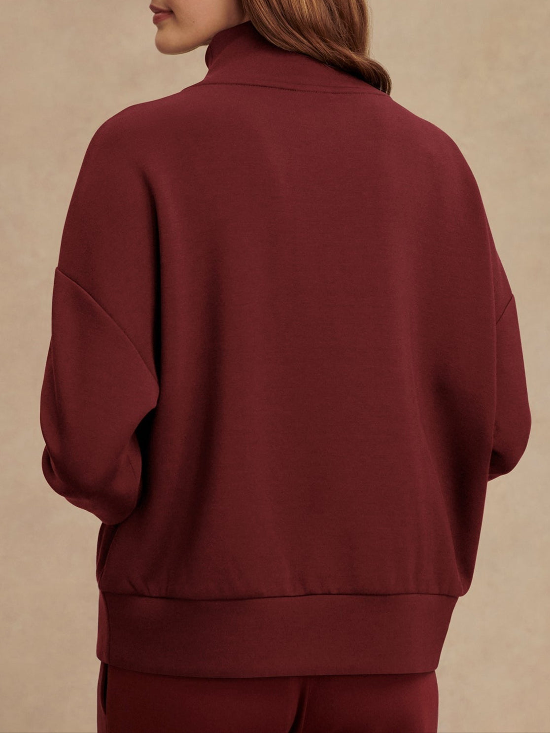 Varley Slim Cuff Pant 27.5 in New Maroon