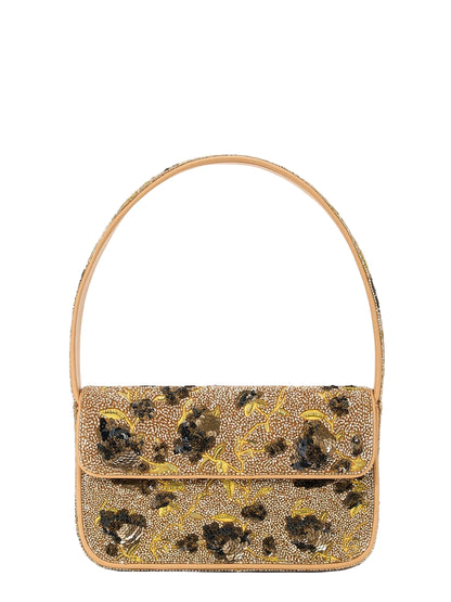 Staud Tommy Beaded Bag in Vintage Floral