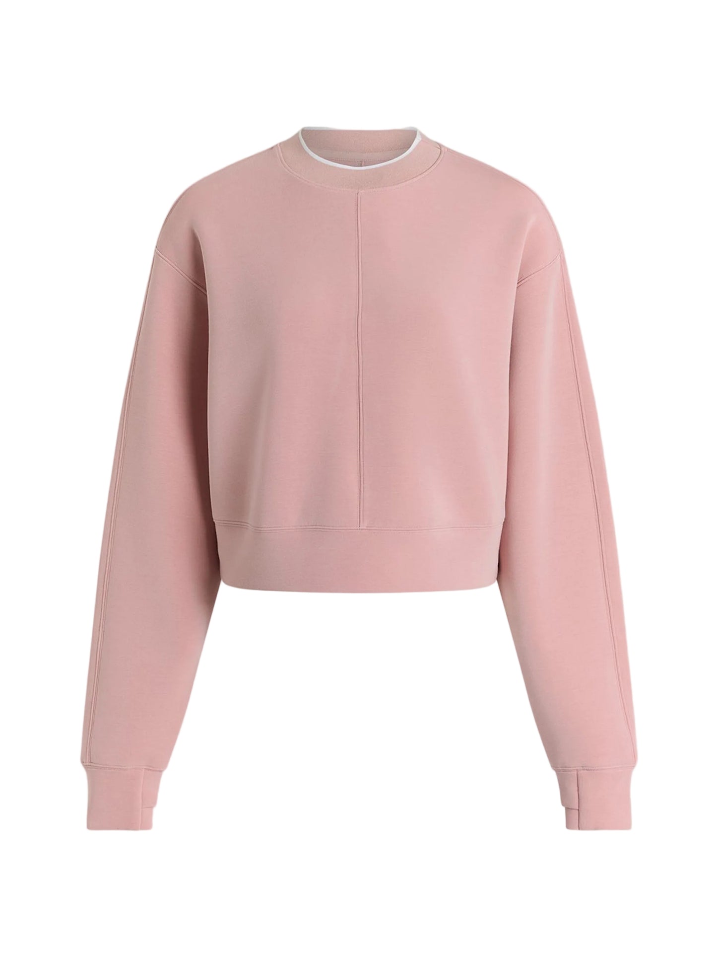 Varley Tasmin Cropped Sweat in Zephyr Mauve