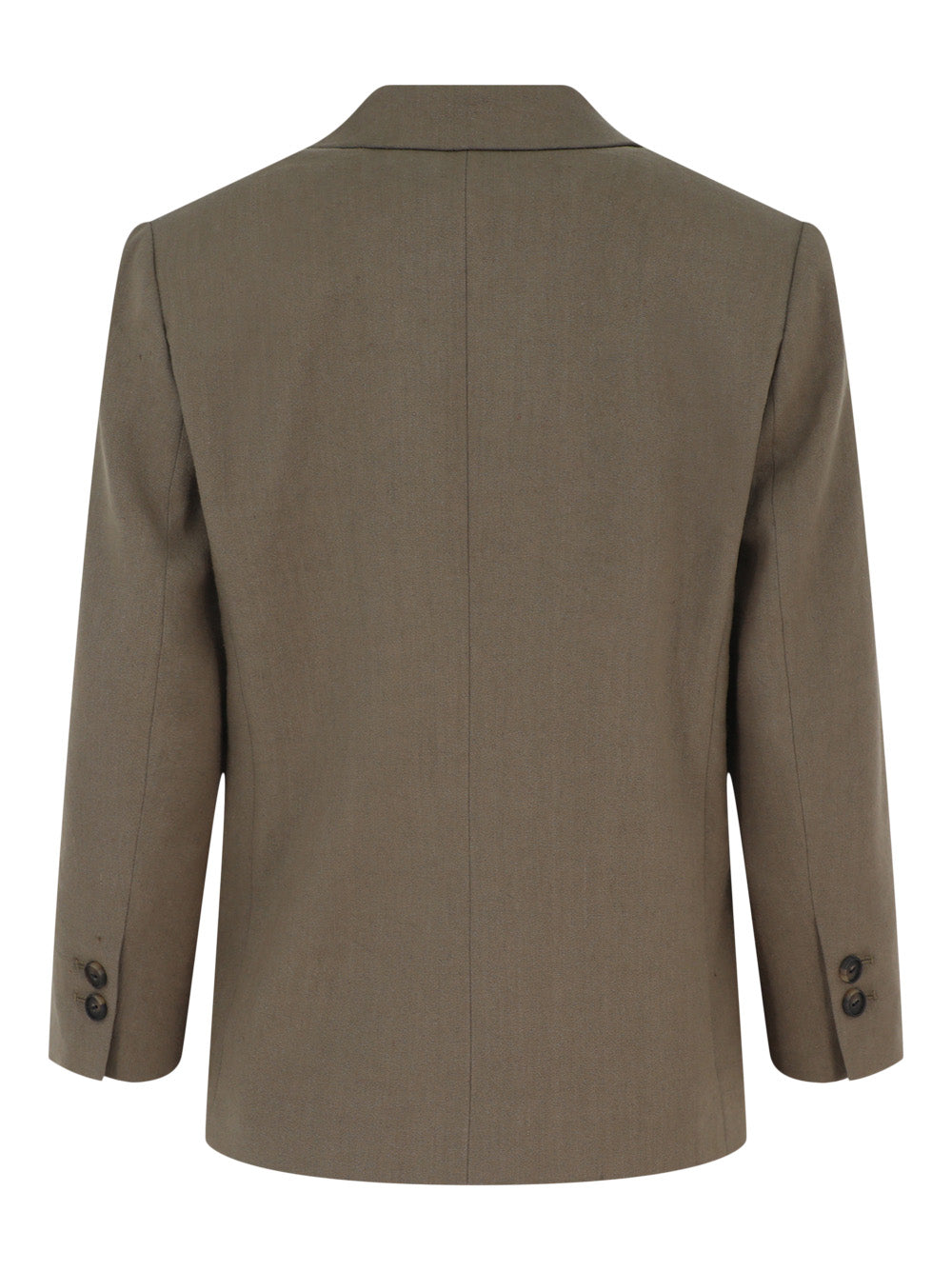 Vince Linen Shrunken Blazer in Moss Smoke
