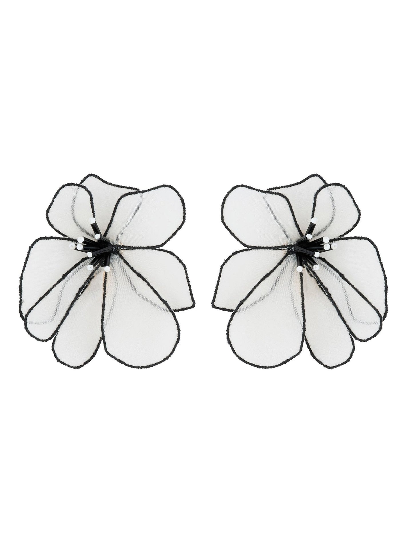 Mignonne Gavigan Raquel Earrings in White Black