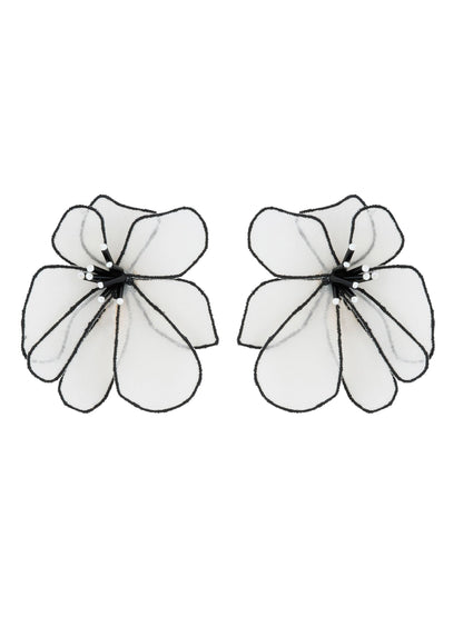 Mignonne Gavigan Raquel Earrings in White Black
