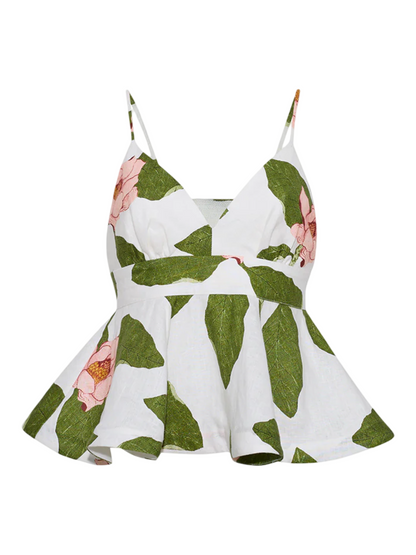 Cara Cara Avenue Top in Lotus Ivory