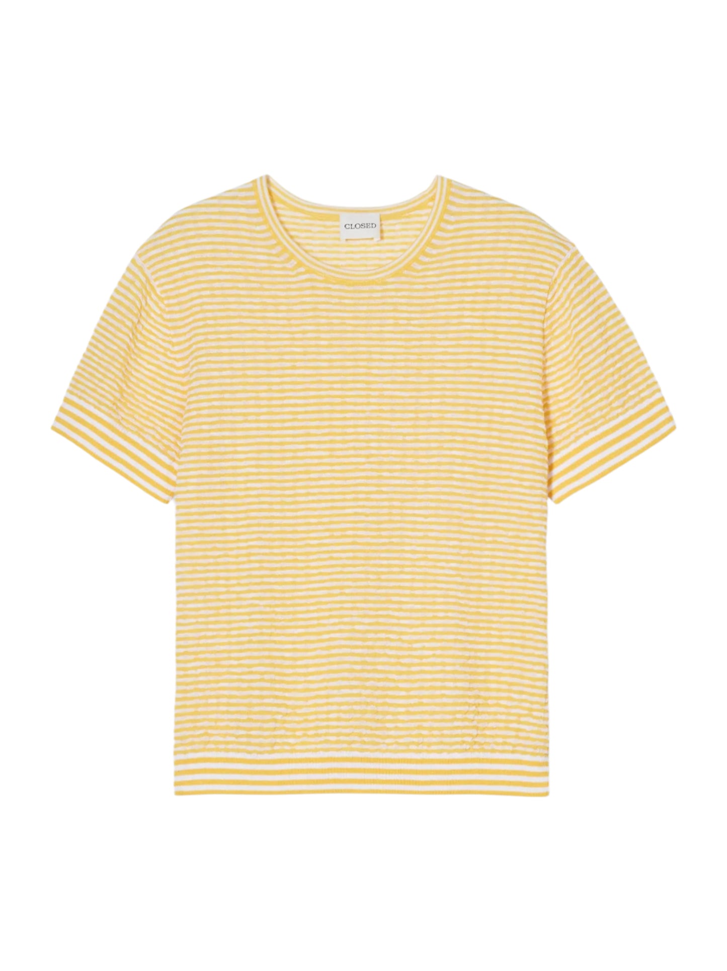 CLOSED Crew Neck Short Sleeve in Mango Yellow