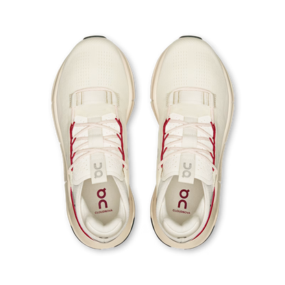 On Running Women's Cloudnova 2 in Ivory/Grenadine