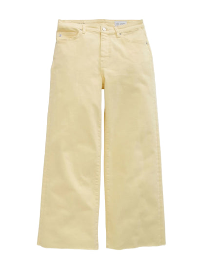 AG Jeans Saige Wide Leg Crop in Sunlight Yellow