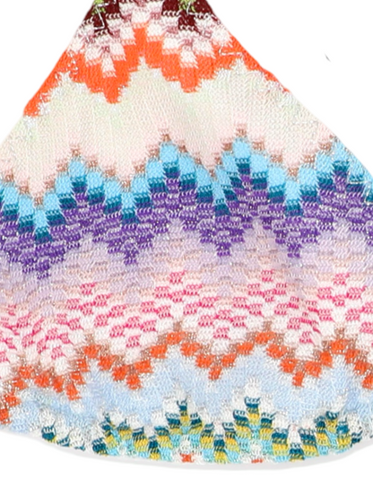 Missoni Metallic Crochet Triangle Bikini in Multicolor With Light Base