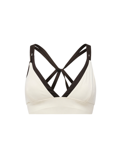 P.E Nation Activate Sports Bra in Coffee