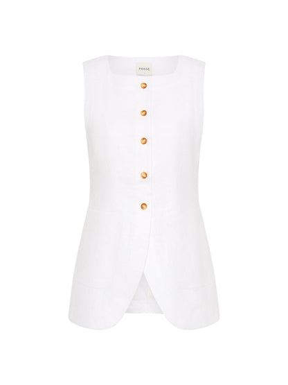 Posse Emma Vest in Ivory