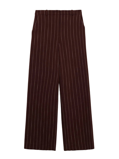 Simkhai Tavar Suiting Pants in Mahogany Stripe