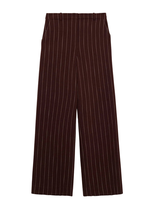 Simkhai Tavar Suiting Pants in Mahogany Stripe